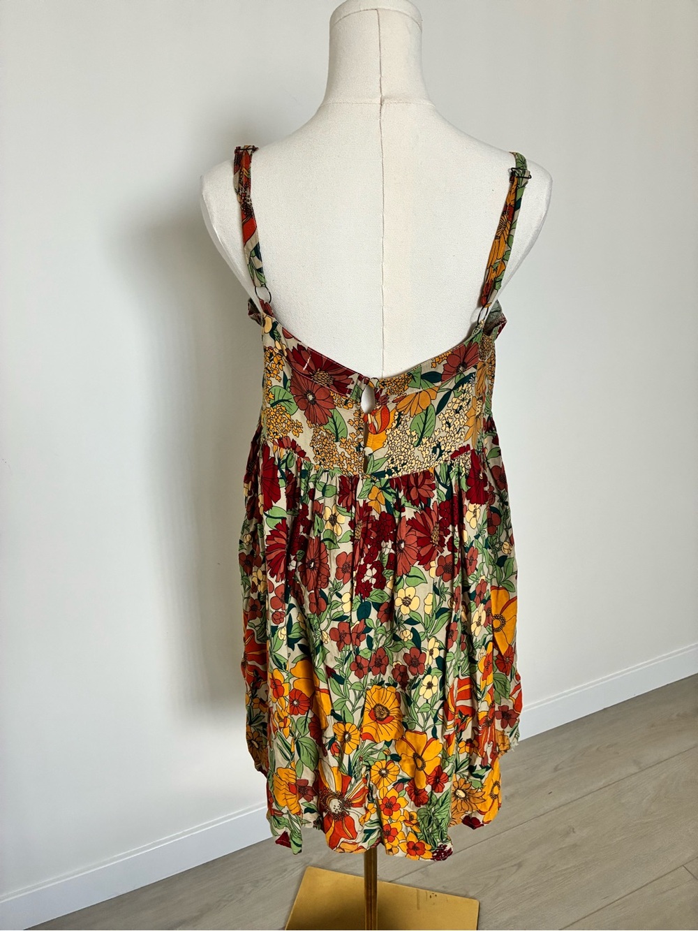NATURAL LIFE Floral Sundress with Spaghetti Straps - Picture 3 of 5